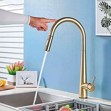 Smart Sensor Pure Water Kitchen Faucet 2 Models Spout Taps Deck Mount Daul Handle Filtered Cold Hot Water Mixer Washing Crane