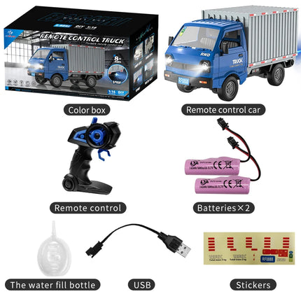 RC Car 2.4GHZ 1:16 Simulation Drift Climbing Truck LED Lights Remote Control Car Electric Toys For Kids Model Boy's Gifts