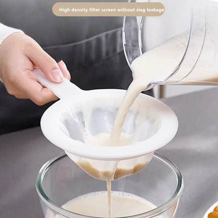 Reusable Mesh Kitchen Nylon Ultra Fine Filter Mesh Strainer Spoon Sieve Soy Milk Juice Coffee Food Filter Kitchen Colander