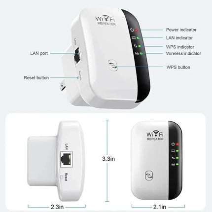 Wi-Fi Repeater Signal Amplifier 300m Network Extender