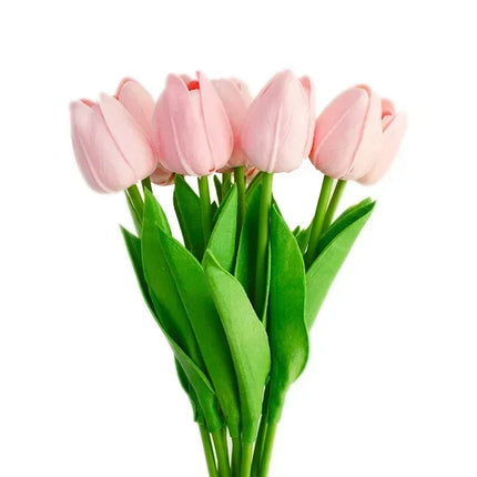 3/5PCS Artificial Tulip Bouquet Real Touch Flowers