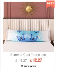 Solid Color Flannel Long Pillow Case Soft Comfortable Adults Double Lover Sleeping Pillow Cover Bedding Body Pillowcase