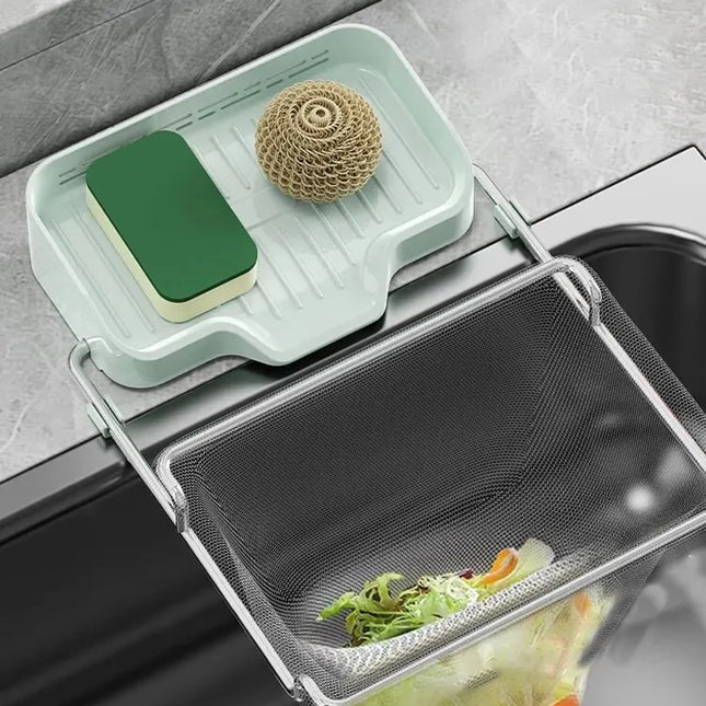 1pc Includes 50 Strainers, Kitchen Sink Strainer Drainage Shelf Multi-Purpose Storage Rack Kitchen Waste Sink Residue Mesh Shelf