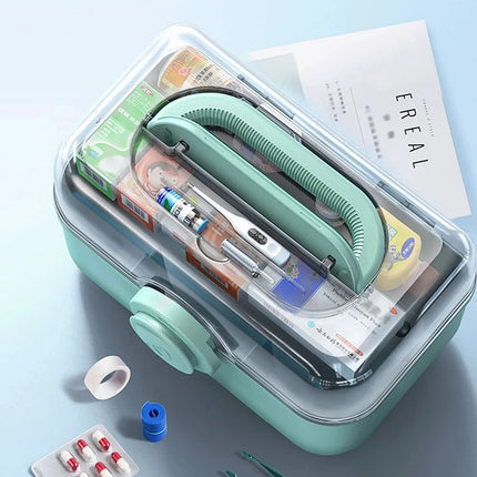 Large Capacity Portable Medicine Organizer Box