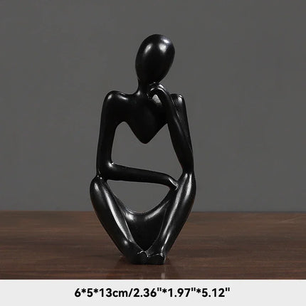 Sand Color The Thinker Abstract Statue
