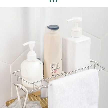 Kitchen Stainless Steel Sink Drain Rack Sponge Storage Faucet Holder Soap Drainer Shelf Organizer Towel Rack Kitchen Accessories