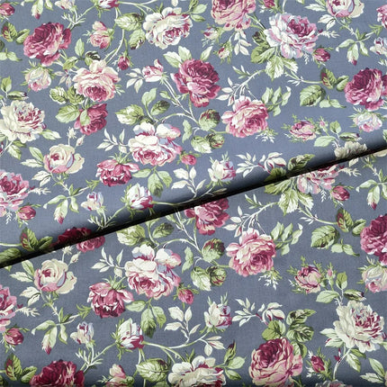 160x50cm Vintage Rose Flower Cotton Fabric Cotton Bedding Cotton Clothing Hair Ring Fabric