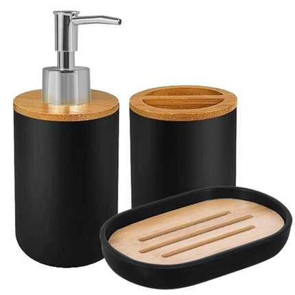 Bathroom Set Soap Dispenser Toothbrush Holder