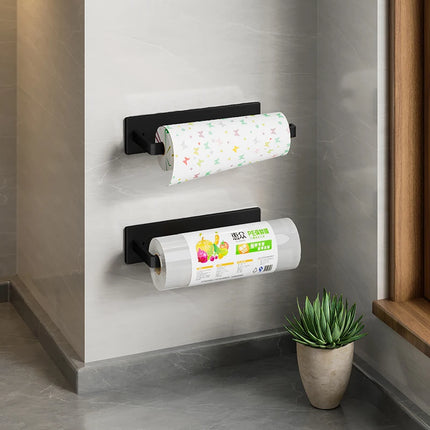 Stainless Steel Paper Towel Holder Rack Toilet Kitchen Roll Paper Holder Self-adhesive Kitchen Toliet Accessories