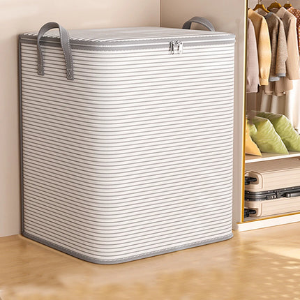 1pc Household Quilt Clothing Foldable Storage Box Non-woven Large Capacity Blanket Bedding Organizing Bag Dustproof Cabinet Box