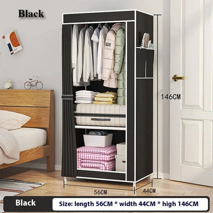 Foldable Fabric Wardrobe Dustproof Storage