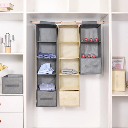 Collapsible Cotton Linen Hanging Storage Bag