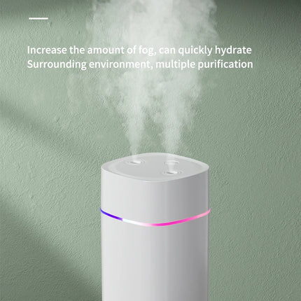 USB Air Humidifier Double Spray Port Essential Oil 600ml Aromatherapy Humificador Cool Mist Maker Fogger Purify for Home Office