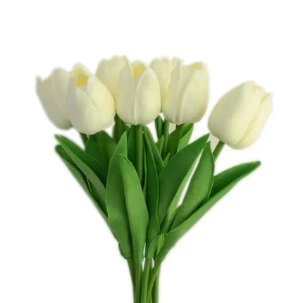 3/5PCS Artificial Tulip Bouquet Real Touch Flowers