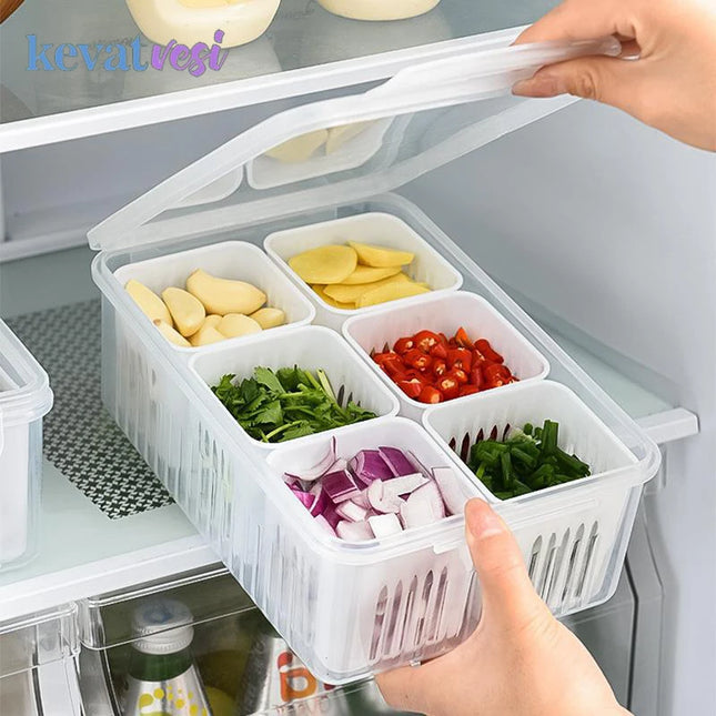 4/6 Grid Refrigerator Storage Box