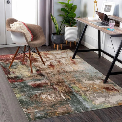 VIKAMA Crystal Pile Carpet Modern Abstract Living Room Kitchen Bathroom Entryway Washable Rugs Stain-resistant Large Mats