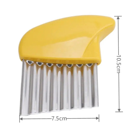 Stainless Steel Wavy Potato Chip Slicer Knife
