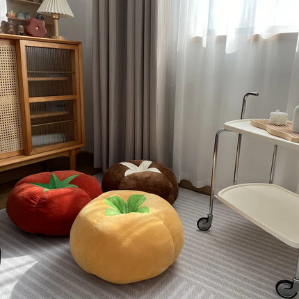 Round Tomato Throw Pillow,Plush Cushion Colorful Petal Throw Pillow ,Sofa Cushion Home Office Bedroom Decoration