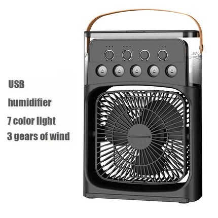 Portable 3 In 1 Fan AIr Conditioner Household Small Air Cooler LED Night Lights Humidifier Air Adjustment Home Fans Dropshipping