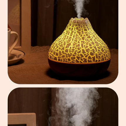 300ml Volcano Air Humidifier Desktop Electric USB Humidificadore Water Mist Diffuser Purifier Air Freshener With 7 Colors Night