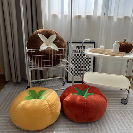 Round Tomato Throw Pillow,Plush Cushion Colorful Petal Throw Pillow ,Sofa Cushion Home Office Bedroom Decoration