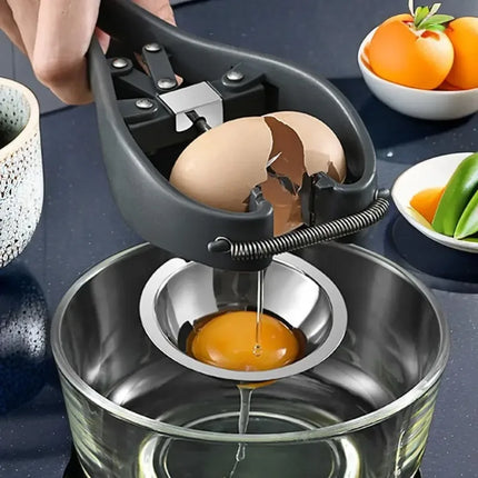 Stainless Steel Egg Cracker Separator Tool