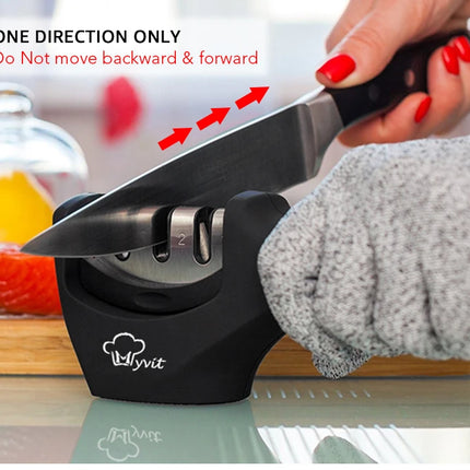 Knife Sharpener Professional Sharpening Stone Whetstone Grindstone 2/3/4 Stages Kitchen Knives Scissor Grinder Stone Householder