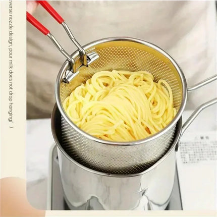 Stainless Steel Fryer with Filter Screen