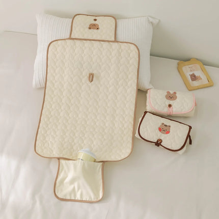 Foldable Portable Diaper Changing Pad Waterproof Baby Infant Diaper Urine Mat for Newborn Simple Bedding Changing Cover Pad
