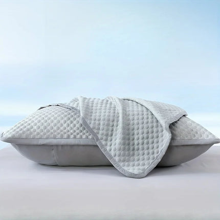 Summer Cooling Pillowcase Solid Color Ice Bean Bean Pillowcase Cool Feeling Air Conditioning Cover Washable (No Pillow) 48x74cm