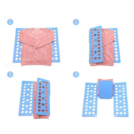 ABS Clothes Folding Board Easy and Fast Kids Laundry Folder Shirt Folding Board Home Storage Tool for Kid Children Adults