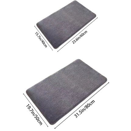 Super Absorbent Non-Slip Velvet Bathroom Door Floor Mat