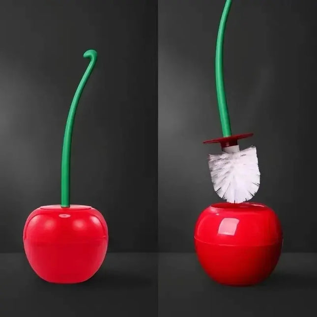 Cherry Shaped Toilet Brush Set
