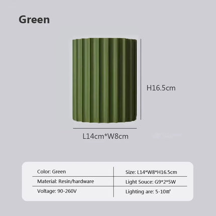 Nordic LED Resin Wall Lamp