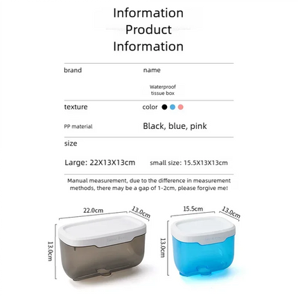 Wall-Mounted Waterproof Tissue Storage Box