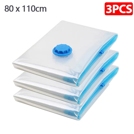 1/3/5pcs Vacuum Storage Bags,for Bedding,Pillows,Towel,Clothes Space Saver Travel Storage Bag,With Hand-Pump,Vacuum Bag Package