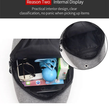Men's Waterproof Large Capacity Fanny Pack, Adjustable Strap For Outdoor Activities, Travel Running, Hiking, And Cycling