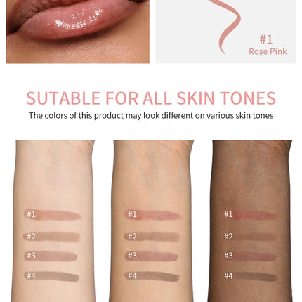Waterproof Lip Liner Peel Off Tattoo Lipgloss Waterproof Long Lasting Matte Lip Tint Brown Contour Tear-off Lips Stain Cosmetic