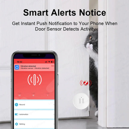 Vibration Tilt Sensor Door Window Alarm Smart Security System