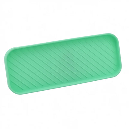 1/2pSilicone Drain Tray For Tableware Water Cup Fruit Vegetable Kitchen Sink Organizer Storage Tray Sponge Holder Soap Dispenser