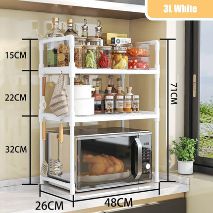 Modern Kitchen Microwave Rack