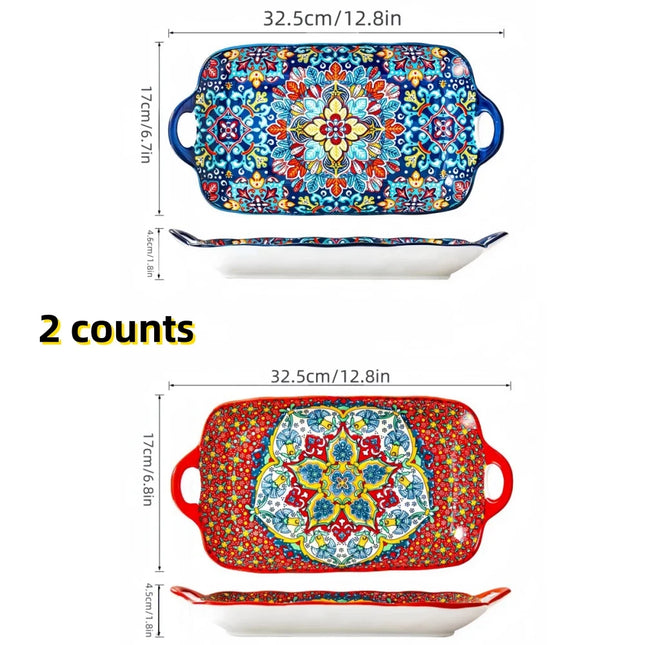 Bohemian Style Ceramic Fish Dish