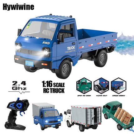 RC Car 2.4GHZ 1:16 Simulation Drift Climbing Truck LED Lights Remote Control Car Electric Toys For Kids Model Boy's Gifts