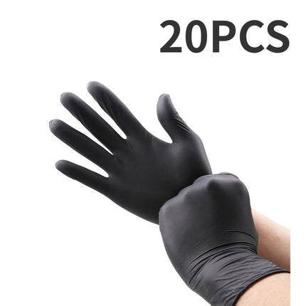 20/40/60PCS Disposable Black Nitrile Gloves for Kitchen Cooking S/M/L/XL Household Black Gloves Waterproof Cleaning Gloves