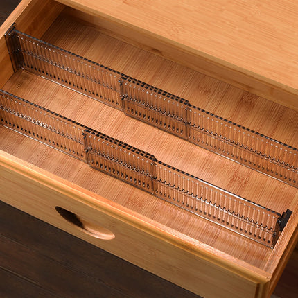 8Pcs Adjustable Plastic Drawer Divider, Organizer Separator for Underwear, Socks, Home Storage Cabinet, Expandable Grid
