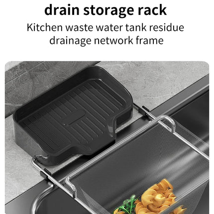 1pc Includes 50 Strainers, Kitchen Sink Strainer Drainage Shelf Multi-Purpose Storage Rack Kitchen Waste Sink Residue Mesh Shelf