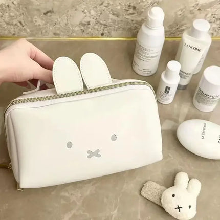 Kawaii Miffy Rabbit Cute Shape Hand Makeup Bag Multi-functional