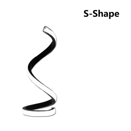 Modern Spiral LED Table Lamp Dimmable