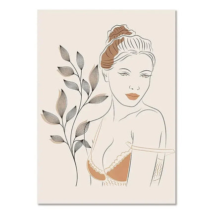 Bohemian Light-colored Canvas Block Prints