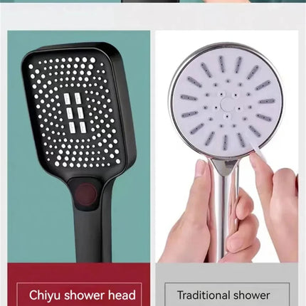 Adjustable Shower Head With 3 Modes Large Flow Shower Head High Pressure Water Saving Shower Faucet Bathroom Accessories